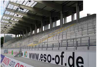 Stadion-Tribüne aus Stahl