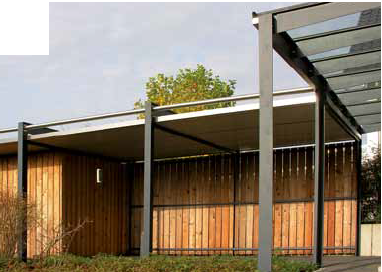 Carport-Überdachung aus Stahl